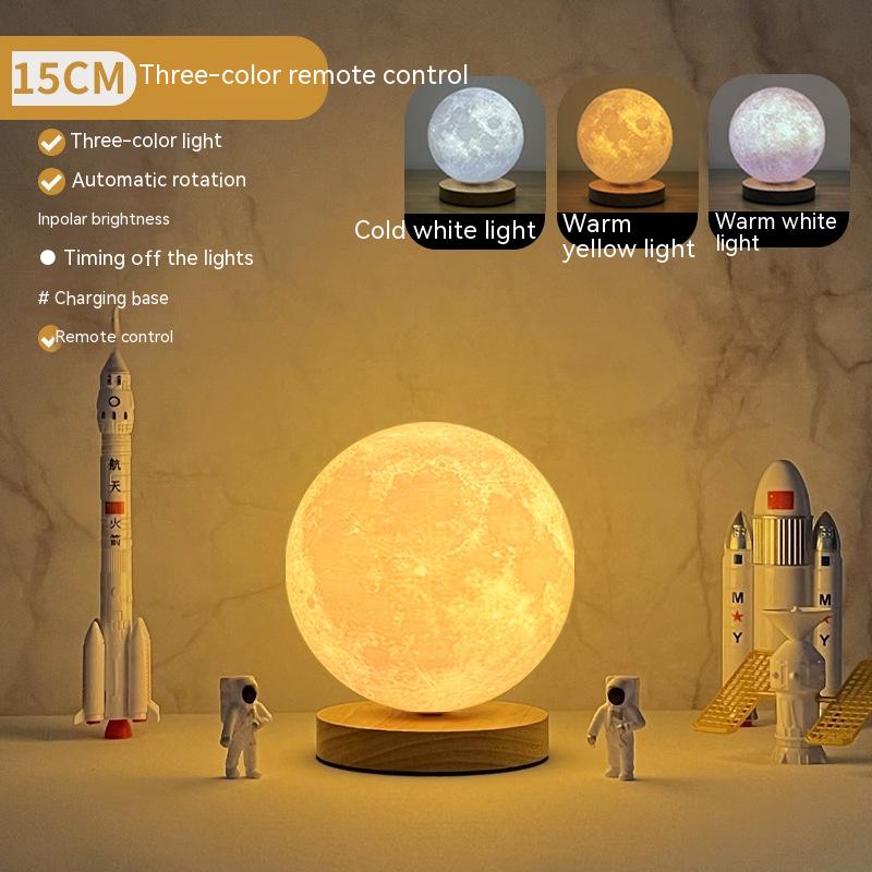 Schwebende Mondlampe – magnetisch & drehend